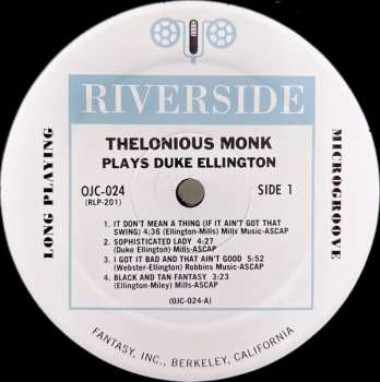 LP Thelonious Monk: Thelonious Monk Plays Duke Ellington 561034