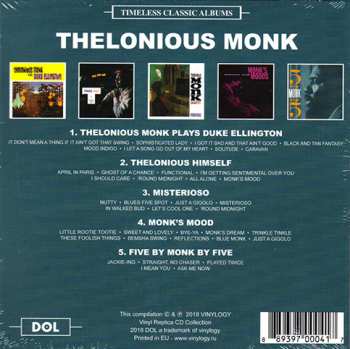 5CD/Box Set Thelonious Monk: Timeless Classic Albums 122446