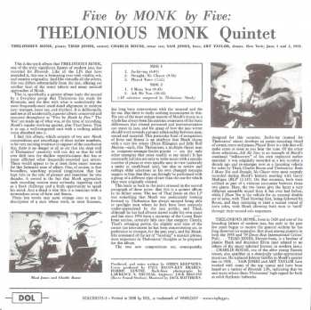 5CD/Box Set Thelonious Monk: Timeless Classic Albums 122446