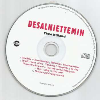 CD Theo Nijland: Desalniettemin 179676