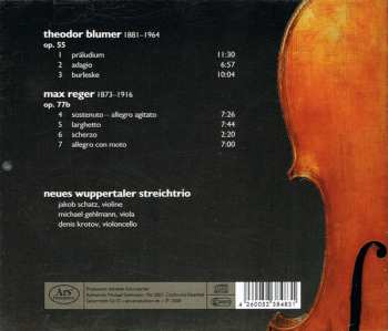 CD Theodor Blumer: Neues Wuppertaler Streichtrio 635172