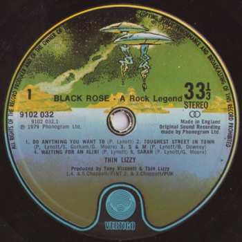 LP Thin Lizzy: Black Rose (A Rock Legend) 656264