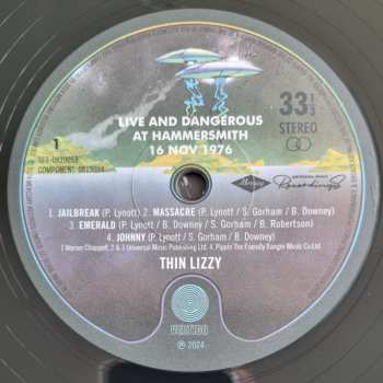 2LP Thin Lizzy: Live And Dangerous At Hammersmith 16 Nov 1976 623109