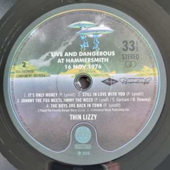 2LP Thin Lizzy: Live And Dangerous At Hammersmith 16 Nov 1976 623109