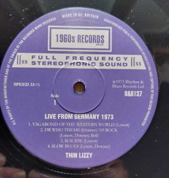 LP Thin Lizzy: Live From Germany 1973  641292