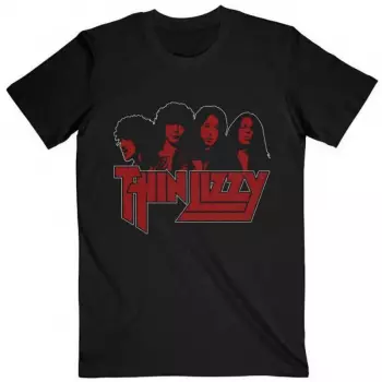 Tričko Band Photo Logo Thin Lizzy