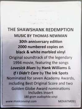 2LP Thomas Newman: The Shawshank Redemption (Original Motion Picture Soundtrack) CLR | LTD | NUM 565441