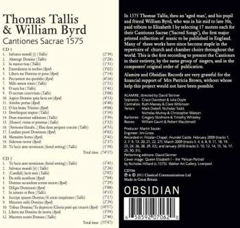 2CD Thomas Tallis: Cantiones Sacrae 1575 547139