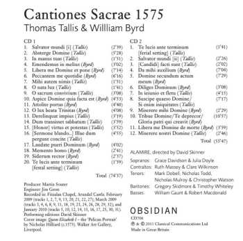 2CD Thomas Tallis: Cantiones Sacrae 1575 547139