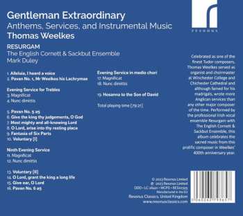 CD The English Cornett And Sackbut Ensemble: Gentleman Extraordinary (Anthems, Services, And Instrumental Music) 556504