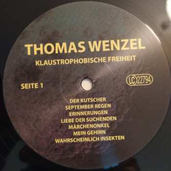 LP Thomas Wenzel: Klaustrophobische Freiheit 581639