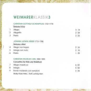 CD Thüringisches Kammerorchester Weimar: Weimarer Klassik 557536