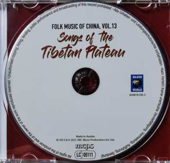 CD Tibetan: Songs Of The Tibetan Plateau 459299