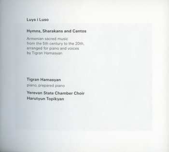 CD Tigran Hamasyan: Luys I Luso 123589