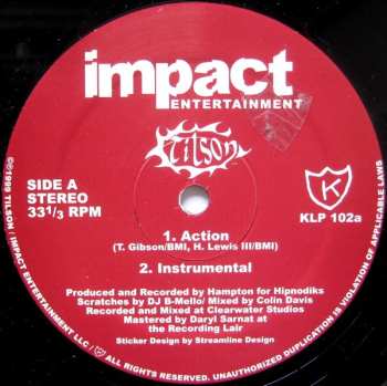 LP Tilson: Action / Kisses 612211