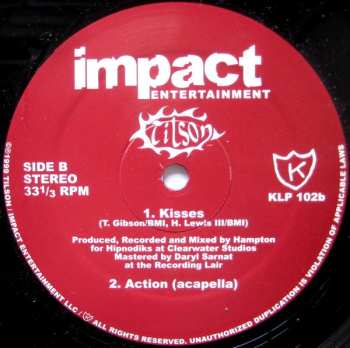 LP Tilson: Action / Kisses 612211