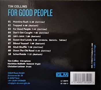 CD Tim Collins: For Good People 491011