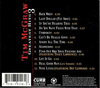 CD Tim McGraw: Greatest Hits 3 620025