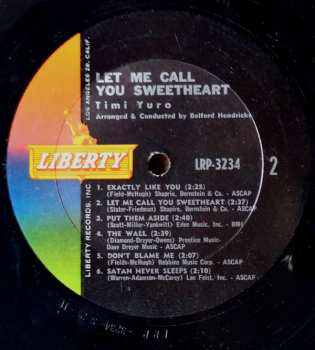 LP Timi Yuro: Let Me Call You Sweetheart 566517