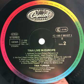 2LP Tina Turner: Tina Live In Europe 655649