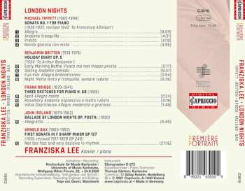 CD Benjamin Britten: London Nights 559881