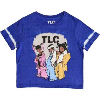 Merch TLC: Tlc Unisex Crop Top: Cartoon (wash Collection) (medium) M