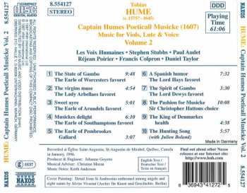 CD Daniel Taylor: Captain Humes Poeticall Musicke Volume 2 382187