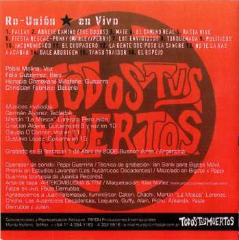 CD Todos Tus Muertos: Re-Union - 2006: En Vivo 550569