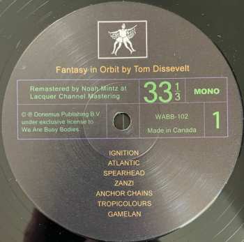 2LP Tom Dissevelt: Fantasy In Orbit. Round The World With Electronic Music By Tom Dissevelt / Fantasy In Orbit: An Astronaut's Impressions While Orbiting The Earth LTD 331702