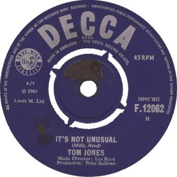 Album Tom Jones: It's Not Unusual