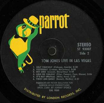 LP Tom Jones: Live In Las Vegas 603287