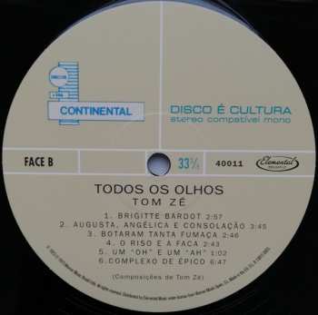 LP Tom Zé: Todos Os Olhos LTD 567368