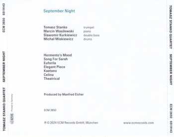 CD Tomasz Stańko Quartet: September Night 595705