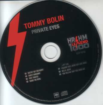 CD Tommy Bolin: Private Eyes = 魔性の目 LTD 604116