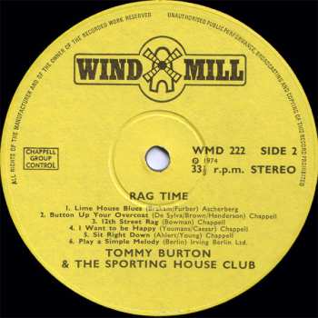 LP Tommy Burton: Rag Time 566901