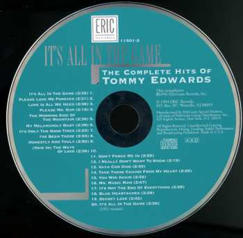 CD Tommy Edwards: It's All In The Game: The Complete Hits Of Tommy Edwards 607301