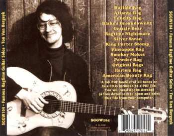 CD Ton Van Bergeijk: Famous Ragtime Guitar Solos 558231