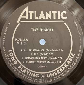 LP Tony Fruscella: Tony Fruscella = トランペットの詩人トニー・フラッセラ 599189