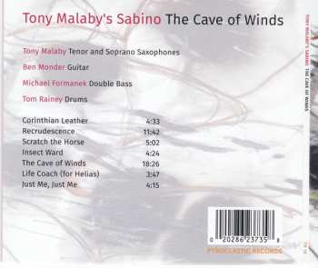 CD Tony Malaby's Sabino: The Cave Of Winds 561259