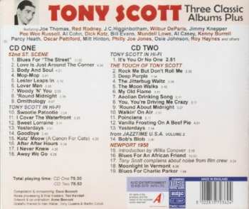 2CD Tony Scott: Three Classic Albums Plus: 52nd St. Scene / Tony Scott In Hi-Fi / The Touch Of Tony Scott / Newport 1958 408272