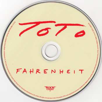 CD Toto: Fahrenheit 308206