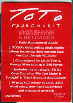 CD Toto: Fahrenheit 308206