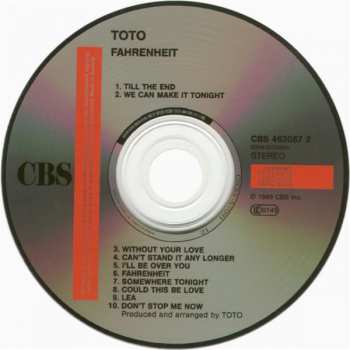 CD Toto: Fahrenheit 12108