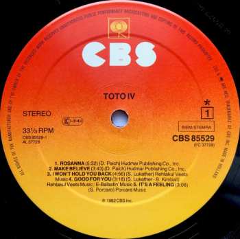 LP Toto: Toto IV 603363