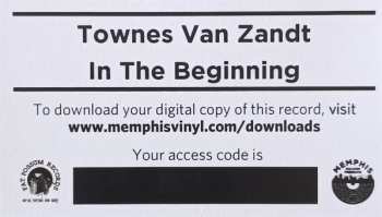 LP Townes Van Zandt: In The Beginning... 577670