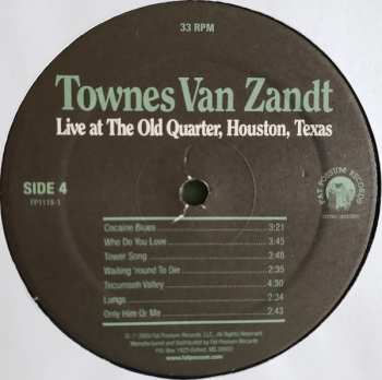 2LP Townes Van Zandt: Live At The Old Quarter, Houston, Texas 546429