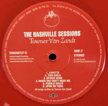 LP Townes Van Zandt: The Nashville Sessions LTD | CLR 640112