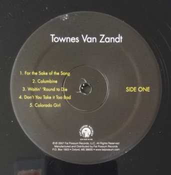 LP Townes Van Zandt: Townes Van Zandt 585791