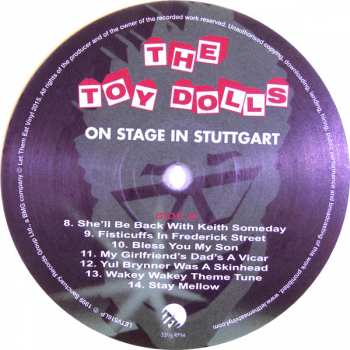 2LP Toy Dolls: On Stage In Stuttgart LTD | CLR 41677