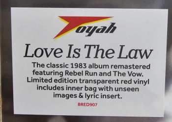 LP Toyah: Love Is The Law CLR 640789